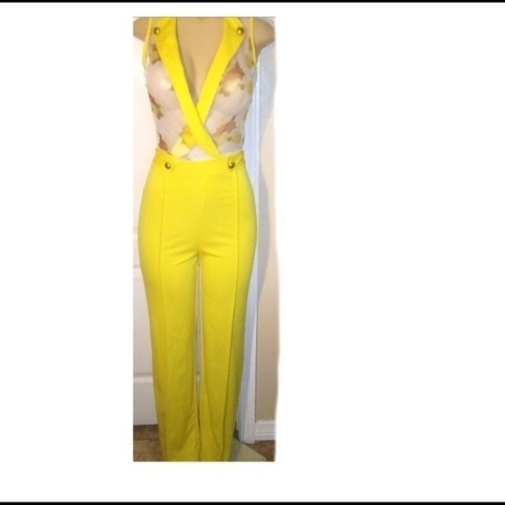 💝New yellow all- in -one outfit